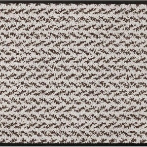 Fußmatte WASH+DRY BY KLEEN-TEX Teppiche Gr. B/L: 60 cm x 180 cm, 7 mm, 1 St., braun (ecru, braun) Fußmatten gemustert