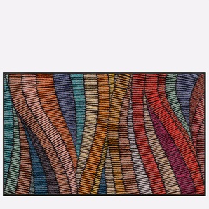 Fußmatte WASH+DRY BY KLEEN-TEX Teppiche Gr. B/L: 60 cm x 180 cm, 7 mm, 1 St., bunt (rot, bunt) Fußmatten gemustert