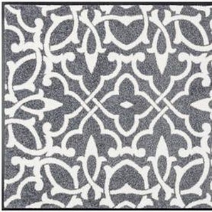 Fußmatte WASH+DRY BY KLEEN-TEX Teppiche Gr. B/L: 60 cm x 180 cm, 7 mm, 1 St., grau (grau, ecru, gemustert) Fußmatten gemustert