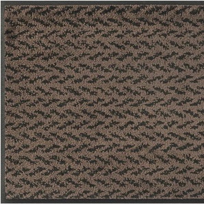 Fußmatte WASH+DRY BY KLEEN-TEX Teppiche Gr. B/L: 60 cm x 90 cm, 7 mm, 1 St., braun (braun, schwarz) Fußmatten gemustert