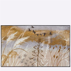 Fußmatte WASH+DRY BY KLEEN-TEX Teppiche Gr. B/L: 75 cm x 120 cm, 7 mm, 1 St., beige (natur, grau) Fußmatten gemustert