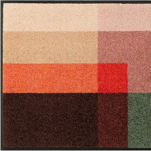 Fußmatte WASH+DRY BY KLEEN-TEX Teppiche Gr. B/L: 75 cm x 120 cm, 7 mm, 1 St., bunt (rot, grün, gemustert) Fußmatten gemustert