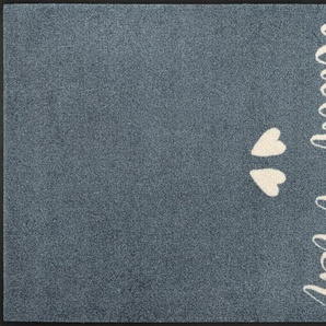 Fußmatte WASH+DRY BY KLEEN-TEX Teppiche Gr. B/L: 75 cm x 120 cm, 7 mm, 1 St., grau Fußmatten gemustert