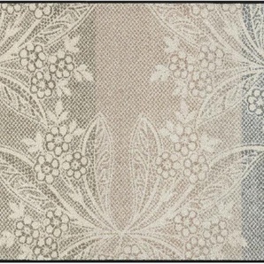 Fußmatte WASH+DRY BY KLEEN-TEX Teppiche Gr. B/L: 75 cm x 120 cm, 7 mm, 1 St., grau (taupe, ecru, gemustert) Fußmatten gemustert