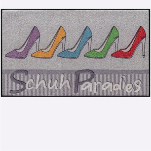 Fußmatte WASH+DRY BY KLEEN-TEX Teppiche Gr. B/L: 75 cm x 190 cm, 7 mm, 1 St., bunt (grau, bunt) Fußmatten gemustert