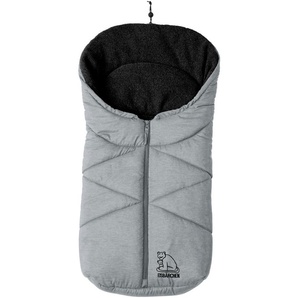 Fußsack HEITMANN FELLE Eisbärchen - Kleiner Winterfußsack Fußsäcke grau (hellgrau) Kinder Zubehör für Kinderwagen mit Fleecefutter, Baby-Tragschalen, u.v.m