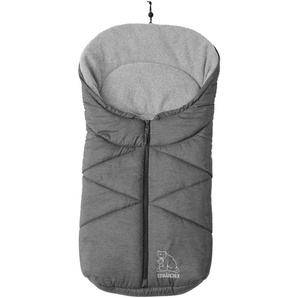Fußsack HEITMANN FELLE Eisbärchen - Kleiner Winterfußsack Fußsäcke grau Kinder Zubehör für Kinderwagen mit Fleecefutter, Baby-Tragschalen, u.v.m