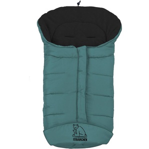 Fußsack HEITMANN FELLE Eisbärchen - Winterfußsack Copy Fußsäcke blau (petrol) Kinder Zubehör für Kinderwagen mit Fleecefutter, Mumienform möglich, Kinderwagen, waschbar