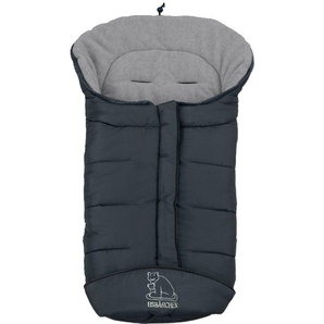 Fußsack HEITMANN FELLE Eisbärchen - Winterfußsack Copy Fußsäcke grau (dunkelgrau) Kinder Zubehör für Kinderwagen mit Fleecefutter, Mumienform möglich, Kinderwagen, waschbar