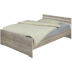 Futonbett  Caja ¦ holzfarben ¦ Maße (cm): B: 146 H: 72 T: 204