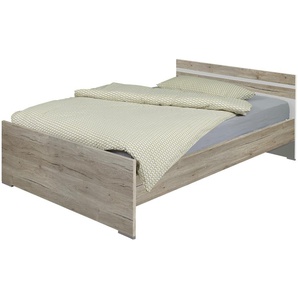 Futonbett  Caja ¦ holzfarben ¦ Maße (cm): B: 126 H: 72 T: 204.0