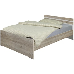 Futonbett  Caja ¦ holzfarben ¦ Maße (cm): B: 126 H: 72 T: 204