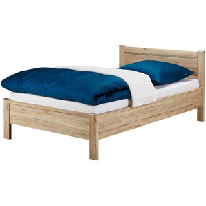 Futonbett - holzfarben - Materialmix - 128 cm - 87 cm | Möbel Kraft