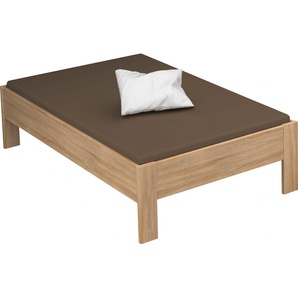 Futonbett RAUCH Aditio Betten Gr. Liegefläche B/L: 120 cm x 200 cm Betthöhe: 50 cm, kein Härtegrad, ohne Matratze, braun (struktureichefarben hell) Bett Bettgestell Futonbett Polsterbetten Bettgestelle Betten ohne Kopfteil