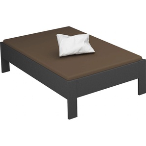 Futonbett RAUCH Aditio Betten Gr. Liegefläche B/L: 120 cm x 200 cm Betthöhe: 50 cm, kein Härtegrad, ohne Matratze, grau (graumetallic) Bett Bettgestell Futonbett Polsterbetten Bettgestelle Betten ohne Kopfteil