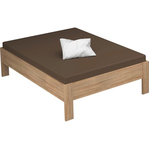 Futonbett RAUCH Aditio Betten Gr. Liegefläche B/L: 140 cm x 200 cm Betthöhe: 50 cm, kein Härtegrad, ohne Matratze, braun (struktureichefarben hell) Bett Bettgestell Futonbett Polsterbetten Bettgestelle Betten ohne Kopfteil