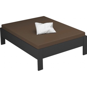 Futonbett RAUCH Aditio Betten Gr. Liegefläche B/L: 140 cm x 200 cm Betthöhe: 50 cm, kein Härtegrad, ohne Matratze, grau (graumetallic) Bett Bettgestell Futonbett Polsterbetten Bettgestelle Betten ohne Kopfteil