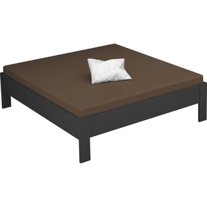 Futonbett RAUCH Aditio Betten Gr. Liegefläche B/L: 180 cm x 200 cm Betthöhe: 50 cm, kein Härtegrad, ohne Matratze, grau (graumetallic) Bett Bettgestell Futonbett Polsterbetten Bettgestelle Betten ohne Kopfteil