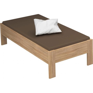 Futonbett RAUCH Aditio Betten Gr. Liegefläche B/L: 90 cm x 200 cm Betthöhe: 50 cm, kein Härtegrad, ohne Matratze, braun (struktureichefarben hell) Bett Bettgestell Futonbett Polsterbetten Bettgestelle Betten ohne Kopfteil