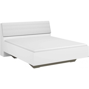 Futonbett RAUCH Memphis Betten Gr. Kunstleder, Liegefläche B/L: 160 cm x 200 cm Betthöhe: 47 cm, kein Härtegrad, ohne Matratze, weiß Futonbetten Betten mit Stauraumfach im Kopfteil