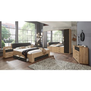 Futonbett II 180 x 200cm Braun/Grau