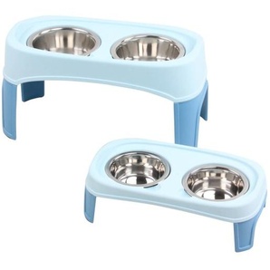 Futterstation Hundebar Fressanpf Futternapf inkl. Ederstahlnäpfen 2x350 ml oder 2x750 ml