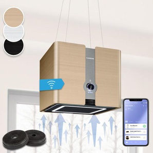 Futurelight Smart hotte dîlot à recyclage dair 420 m³/h led acier inoxydable - Klarstein