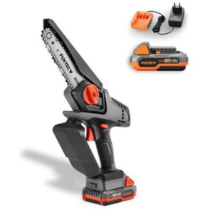 Fuxtec - Akku Handastschere 20V, 1,44Kg Gewicht, Schwertgröße von 15cm, Durchmesser von 10cm und einer Kettengeschwindigkeit von 4,6m/s FX-E1HAS20SET