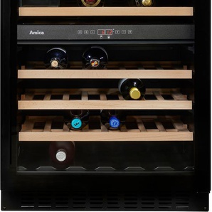 G (A bis G) AMICA Weinkühlschrank WK 341 110-1 S / WBB 4661 ADB Weinkühlschränke für 45 Standardflaschen á 0,75l, Standkühlschrank schwarz Weinkühlschränke