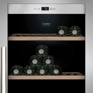 G (A bis G) CASO Weinkühlschrank 779 WineChef Pro 180 Weinkühlschränke schwarz Weinkühlschränke