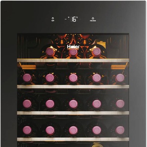 G (A bis G) HAIER Weintemperierschrank HWS58GGH1 Weinkühlschränke schwarz Kühlschränke