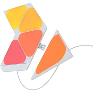 G (A bis G) LED Panel NANOLEAF Shapes Triangles Mini Lampen Gr. Ø 11,5 cm Höhe: 10 cm, bunt LED Dekoleuchten