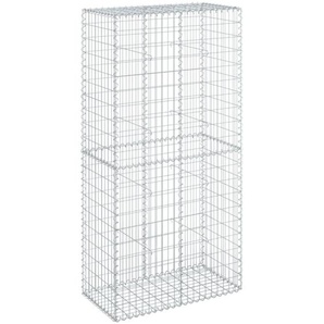 Gabione mit Deckel 100x50x200 cm Verzinktes Eisen Vidaxl