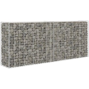 Gabione Verzinkter Stahl 85x30x200 cm