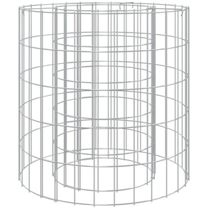 Gabionen-Feuerstelle ø 50 cm Verzinktes Eisen Vidaxl