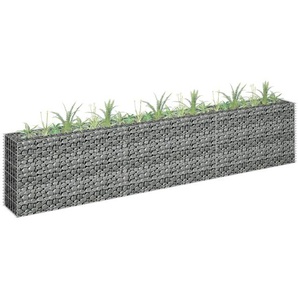 Gabionen-Hochbeet Verzinkter Stahl 270×30×60 cm