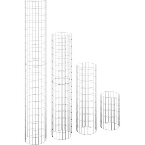 Gabionen-Hochbeete 4 Stk. Rund Ø30x50/100/150/200 cm Vidaxl