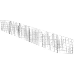 Gabionenkorb Pflanzkasten Gemüse-Hochbeet Stahl 300×30×50 cm Vidaxl