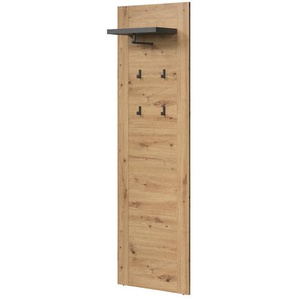 Garderobenpaneel  Monte ¦ holzfarben ¦ Maße (cm): B: 62 H: 199 T: 26.0