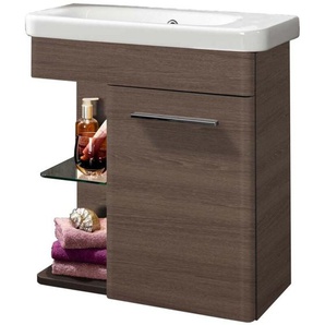 Gäste wc Sets 2-tlg K8 Badschrank Braun Schrank Möbel-06350145 - Lanzet