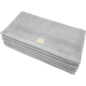Gästehandtuch DYCKHOFF Nature Handtücher (Packung) Gr. B/L: 30 cm x 50 cm (6 St.), silberfarben (silber) Gästehandtücher