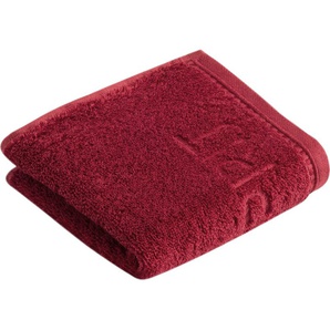 Gästehandtuch ESPRIT Modern Solid Handtücher (Packung) Gr. B/L: 30 cm x 50 cm (3 St.), rot (rubin) Gästehandtücher vegan produziert