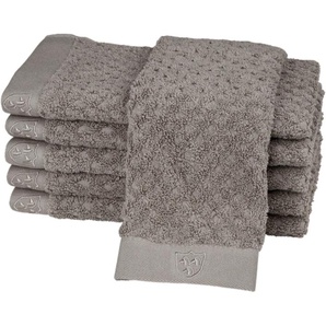 Gästehandtuch ROSS Harmony Handtücher (Packung) Gr. B/L: 30 cm x 50 cm (6 St.), grau (flanell) Gästehandtücher 100 % Baumwolle