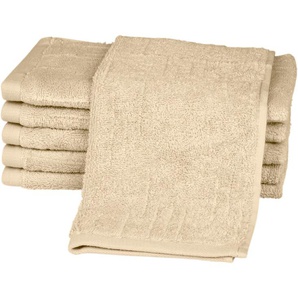 Gästehandtuch ROSS Premium Handtücher (Packung) Gr. B/L: 30 cm x 50 cm (6 St.), beige (natur) Baby Babyhandtücher 100% Baumwolle