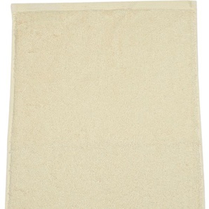Gästehandtuch ROSS Vita Handtücher (Packung) Gr. B/L: 30 cm x 50 cm (6 St.), beige (sand) Gästehandtücher Bestickung ROSS-Emblem