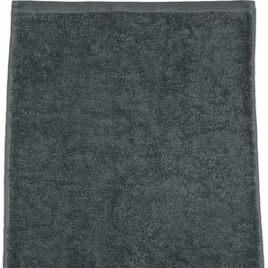 Gästehandtuch ROSS Vita Handtücher (Packung) Gr. B/L: 30 cm x 50 cm (6 St.), grau (schiefer) Gästehandtücher Bestickung ROSS-Emblem