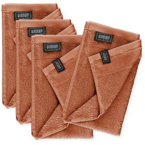 Gästehandtuch SCHÖNER WOHNEN-KOLLEKTION Sense Handtücher (Packung) Gr. B/L: 30 cm x 50 cm (4 St.), braun (rost) Gästehandtücher