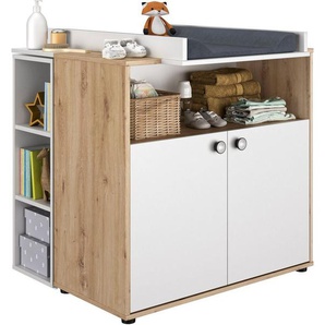 Galipette Babymöbel-Set Arthur, (3-tlg., bestehend aus Wickelkommode, Wickelablage und kleines Regal), bestehend aus Wickelkommode, Wickelablage und kleines Regal