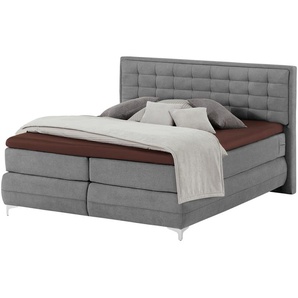 Musterring Boxspringbett Standardversion Dubai ¦ grau ¦ Maße (cm): B: 217 H: 124