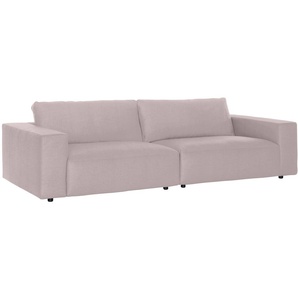 Big-Sofa GALLERY M BRANDED BY MUSTERRING LUCIA Sofas Gr. B/H/T: 292 cm x 81 cm x 124 cm, Flachgewebe VALMONT, Standardnaht-Zweinadelnaht, rosa (rosa valmont) XXL Sofas in vielen Qualitäten und 4 unterschiedlichen Nähten, 3-Sitzer
